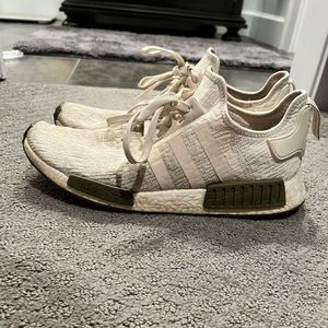 CREAM AND GREEN ADIDAS NMD